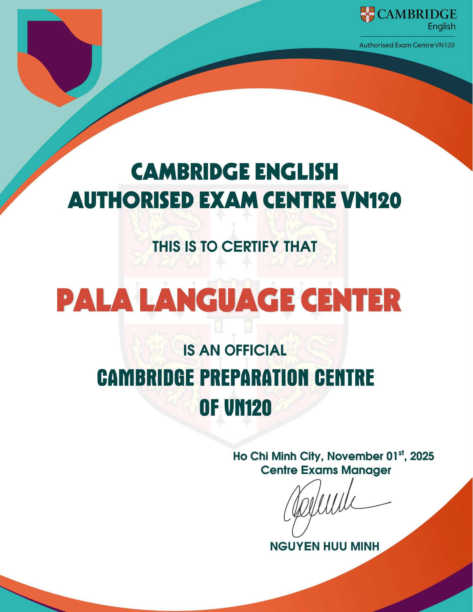 Trung tâm Vệ tinh Chính thức Cambridge VN120